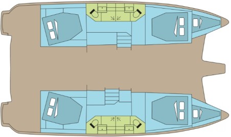 Fountaine Pajot Fountaine Pajot FP 44 Quatuor - 4 + 2 cab. DIVER DOG