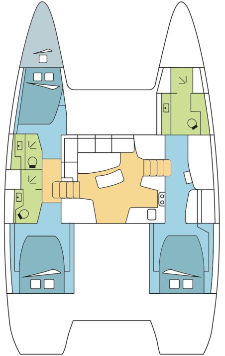 Lagoon-Bénéteau Lagoon 42 - 3 + 1 cab. BELLATRIX
