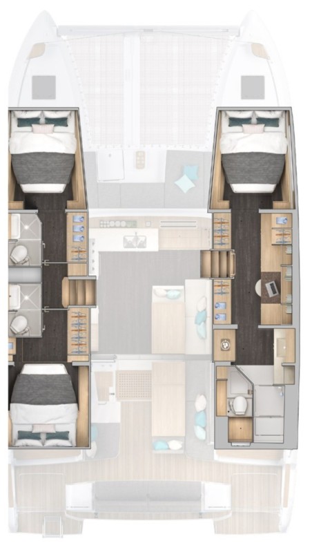 Lagoon-Bénéteau Lagoon 43 - 3 + 2 cab. SKY CAT