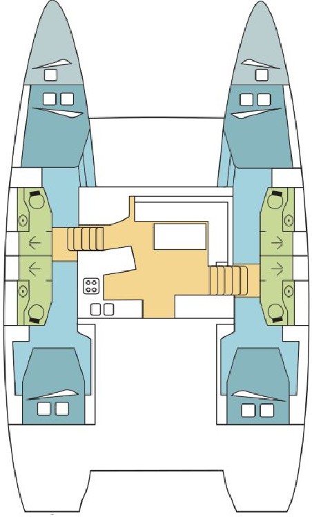 Lagoon-Bénéteau Lagoon 450 F - 4 + 2 cab. NININ