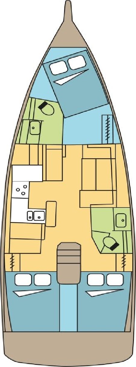 Jeanneau Sun Odyssey 410 - 3 cab. SEA PLAYER