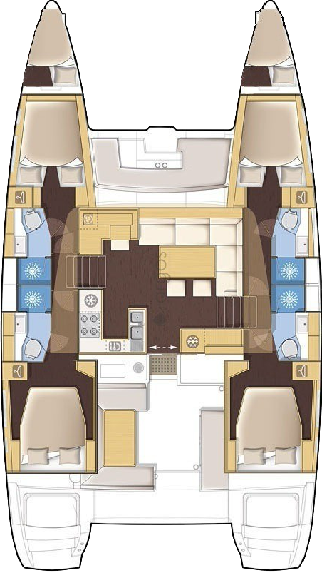 Lagoon-Bénéteau Lagoon 450 F - 4 + 1 cab. Isma