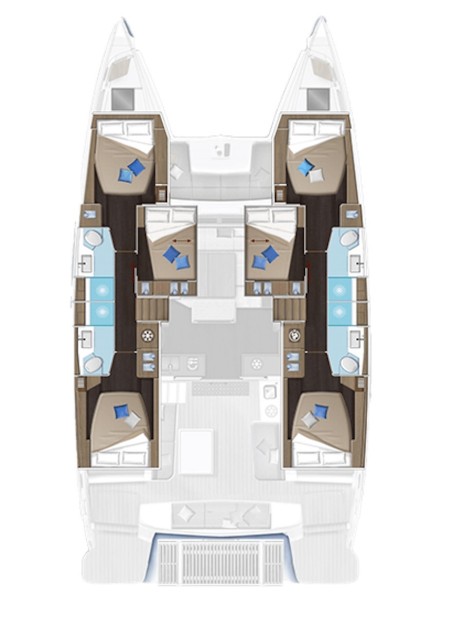 Lagoon-Bénéteau Lagoon 51 - 6 + 1 cab. Princess Hana