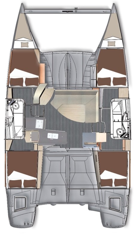 Fountaine Pajot Lipari 41 - 3 + 1 cab. My Way