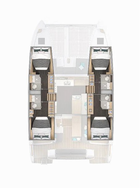 Lagoon-Bénéteau Lagoon 43 - 4 + 2 cab. Hashtag