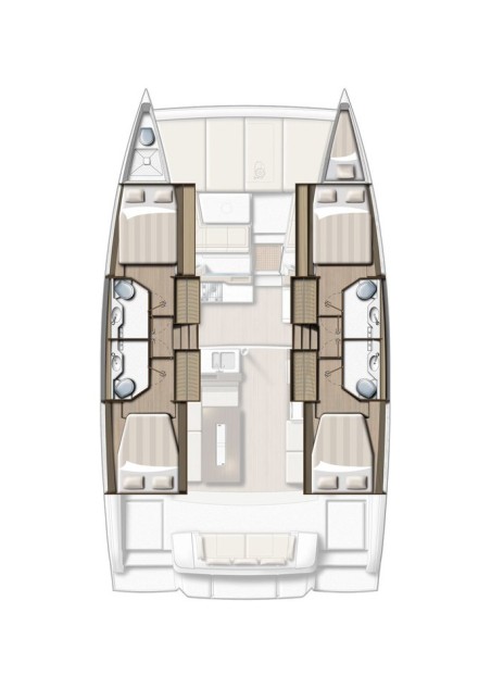 Catana Group Bali 4.2 - 4 + 1 cab. Sail and Adventure