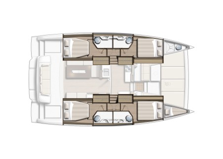 Catana Group Bali 4.2 - 4 + 1 cab. Zinfandel