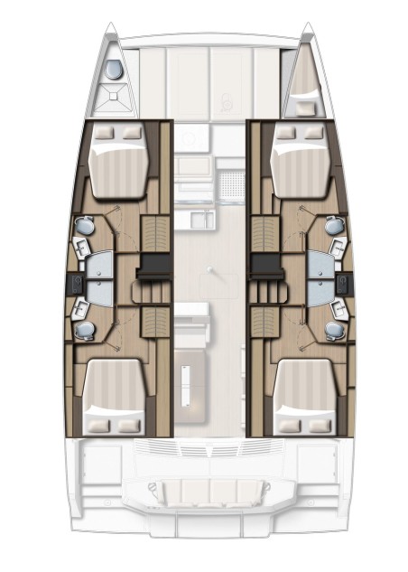 Catana Group Bali 4.4 - 4 + 1 cab. La Calma