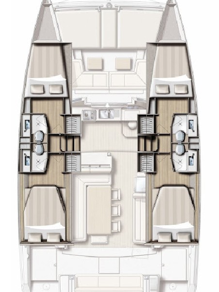Catana Group Bali 4.1 - 4 cab. Bisou