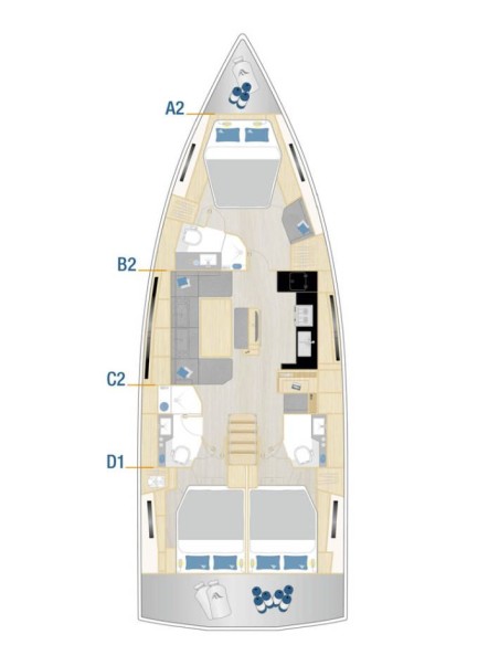 Hanse Yachts Hanse 460 - 3 cab Felice