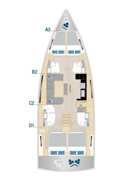 Hanse Yachts Hanse 460 - 4 cab. Fibi
