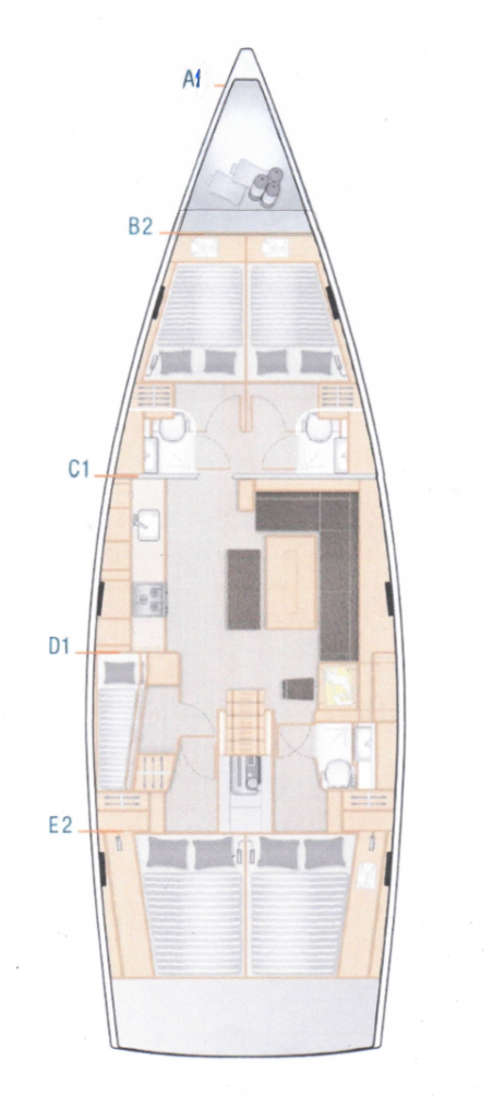 Hanse Yachts Hanse 508 - 5 cab. Hugo