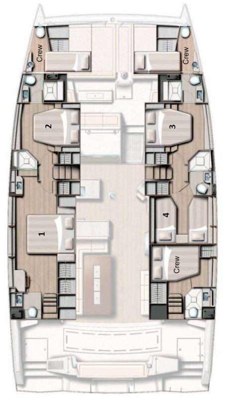 Catana Group Bali 5.4 - 5 + 2 cab Maia
