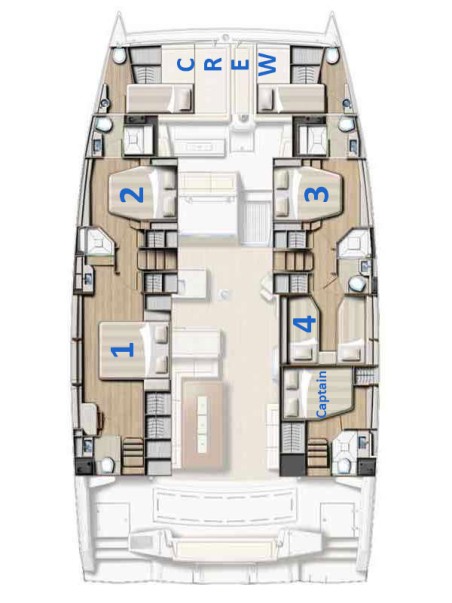 Catana Group Bali 5.4 - 5 + 2 cab Sikelia