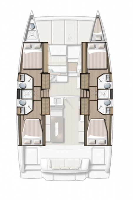 Catana Group Bali 4.2 - 4 + 1 cab. Movin' Up