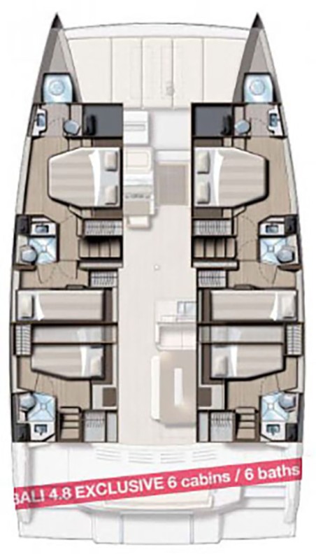 Catana Group Bali 4.8 - 6 cab. Sea Pearl