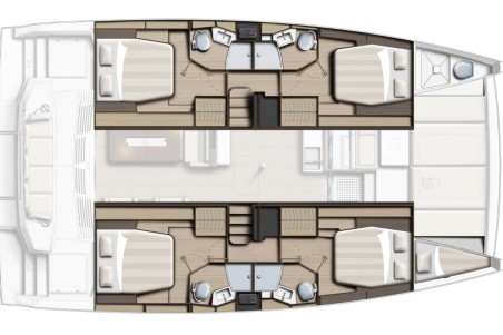 Catana Group Bali 4.4 - 4 + 1 cab. Stellar