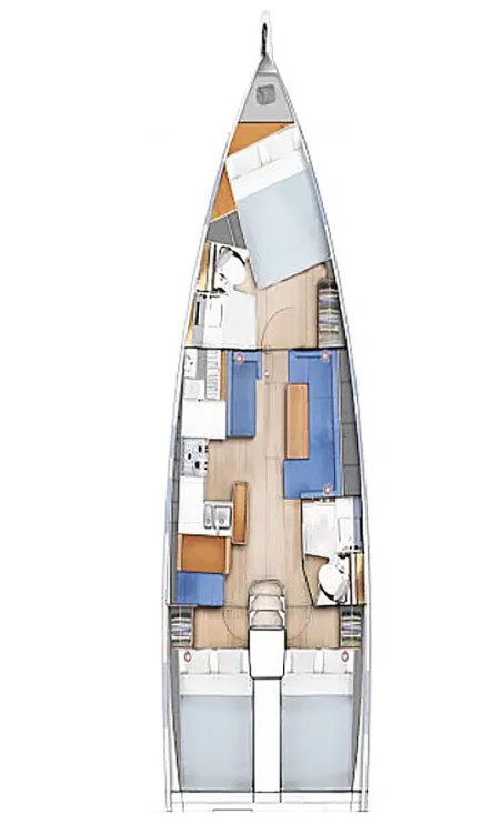 Jeanneau Sun Odyssey 410 - 3 cab. Vague