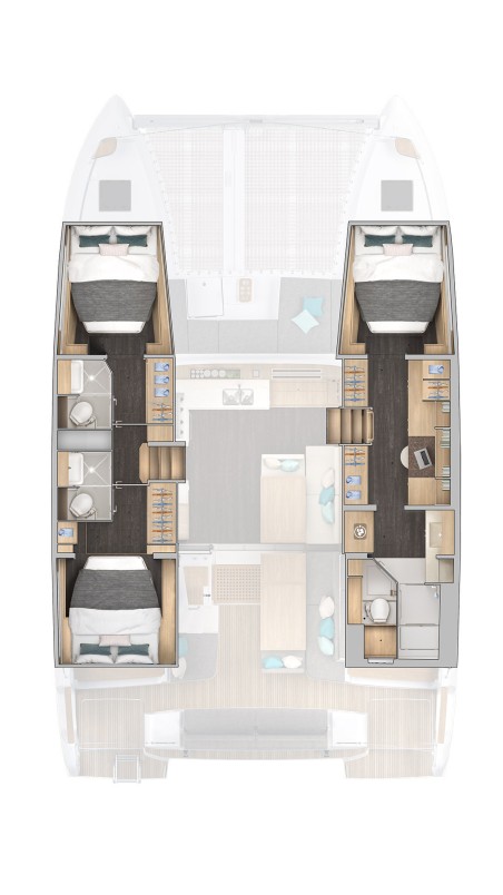 Lagoon-Bénéteau Lagoon 43 - 3 cab. Calipso