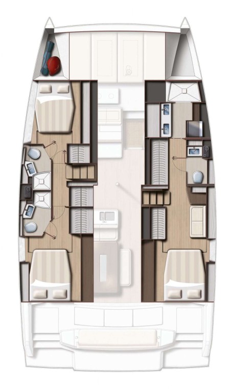 Catana Group Bali 4.6 - 3 cab. OW DartAbout